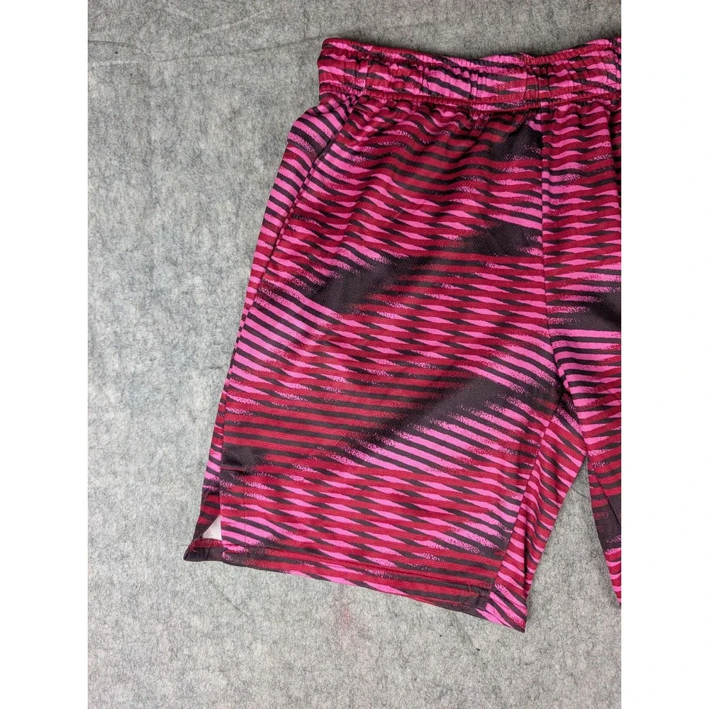 Nike Dri-FIT Mens Pink Black Digital Wave Athletic Training Shorts 5537